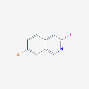 molecular formula C9H5BrIN B13001577 7-Bromo-3-iodoisoquinoline 