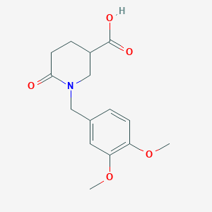 1-(3,4-Dimethoxybenzyl)-6-oxopiperidine-3-carboxylic acid