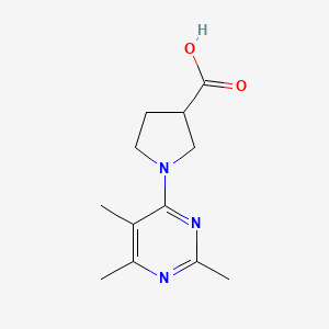 1-(2,5,6-Trimethylpyrimidin-4-yl)pyrrolidine-3-carboxylic acid