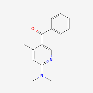 molecular formula C15H16N2O B13001632 (6-(Dimethylamino)-4-methylpyridin-3-yl)(phenyl)methanone 