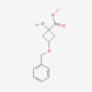 Rel-methyl (1r,3r)-3-(benzyloxy)-1-hydroxycyclobutane-1-carboxylate