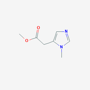 molecular formula C7H10N2O2 B13001659 Methyl 2-(1-methyl-1H-imidazol-5-yl)acetate CAS No. 4200-49-1