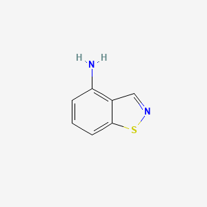 molecular formula C7H6N2S B13001667 Benzo[d]isothiazol-4-amine 