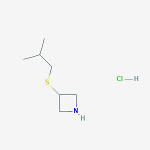 3-[(2-Methylpropyl)sulfanyl]azetidine hydrochloride