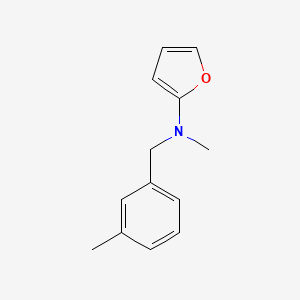 N-Methyl-N-(3-methylbenzyl)furan-2-amine