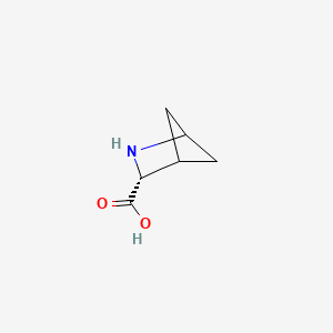 molecular formula C6H9NO2 B13001706 (3R)-2-azabicyclo[2.1.1]hexane-3-carboxylicacid 