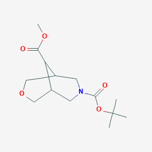 7-O-tert-butyl 9-O-methyl 3-oxa-7-azabicyclo[3.3.1]nonane-7,9-dicarboxylate