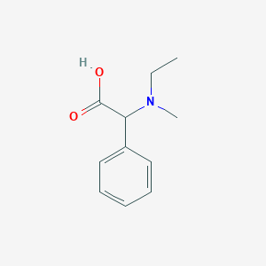 molecular formula C11H15NO2 B13001785 2-(Ethyl(methyl)amino)-2-phenylacetic acid 