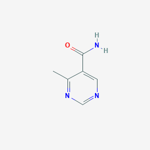 molecular formula C6H7N3O B13001799 4-Methylpyrimidine-5-carboxamide 