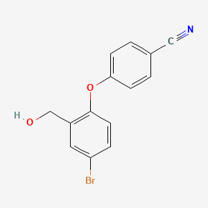 4-(4-Bromo-2-(hydroxymethyl)phenoxy)benzonitrile