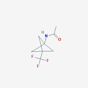 N-[3-(trifluoromethyl)bicyclo[1.1.1]pentan-1-yl]acetamide