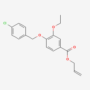 molecular formula C19H19ClO4 B13001908 Allyl 4-((4-chlorobenzyl)oxy)-3-ethoxybenzoate 