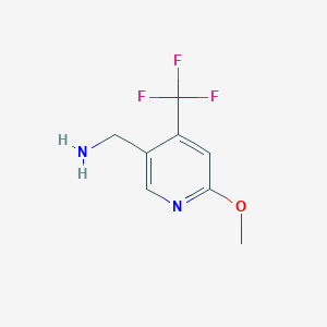 (6-Methoxy-4-(trifluoromethyl)pyridin-3-yl)methanamine