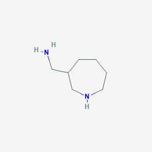 molecular formula C7H16N2 B13001963 1-(Azepan-3-yl)methanamine 