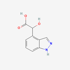 molecular formula C9H8N2O3 B13001997 2-Hydroxy-2-(1H-indazol-4-yl)acetic acid 