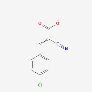 molecular formula C11H8ClNO2 B1300201 2-Propenoic acid, 3-(4-chlorophenyl)-2-cyano-, methyl ester CAS No. 54440-99-2