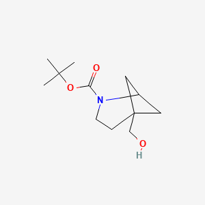 molecular formula C12H21NO3 B13002017 Tert-butyl 5-(hydroxymethyl)-2-azabicyclo[3.1.1]heptane-2-carboxylate 