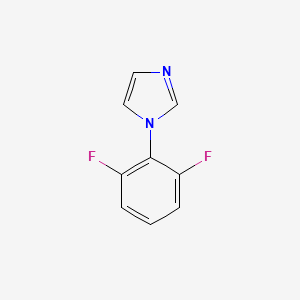 molecular formula C9H6F2N2 B13002023 1-(2,6-Difluorophenyl)-1H-imidazole 