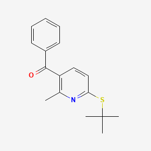 (6-(tert-Butylthio)-2-methylpyridin-3-yl)(phenyl)methanone