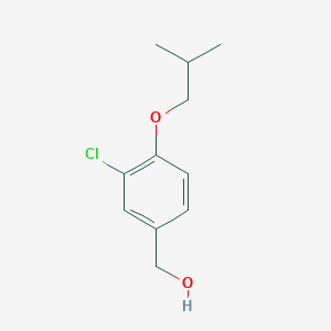 molecular formula C11H15ClO2 B13002094 (3-Chloro-4-isobutoxyphenyl)methanol 