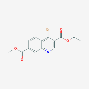 3-Ethyl 7-methyl 4-bromoquinoline-3,7-dicarboxylate