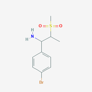 1-(4-Bromophenyl)-2-(methylsulfonyl)propan-1-amine