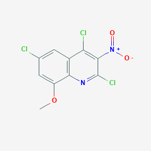 2,4,6-Trichloro-8-methoxy-3-nitroquinoline