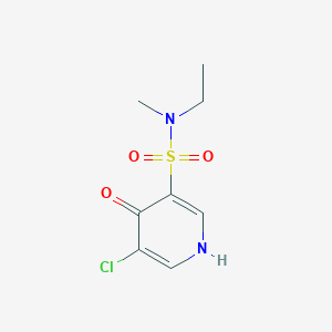 molecular formula C8H11ClN2O3S B13002160 5-Chloro-N-ethyl-4-hydroxy-N-methylpyridine-3-sulfonamide 