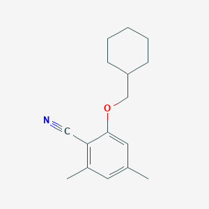 2-(Cyclohexylmethoxy)-4,6-dimethylbenzonitrile