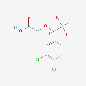 2-(1-(3,4-Dichlorophenyl)-2,2,2-trifluoroethoxy)acetic acid