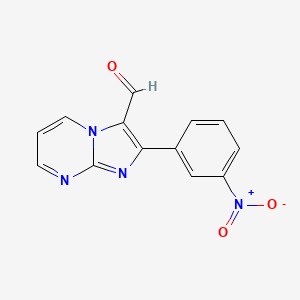 2-(3-Nitrophenyl)imidazo[1,2-a]pyrimidine-3-carbaldehyde