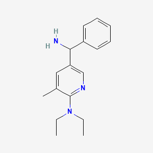 5-(Amino(phenyl)methyl)-N,N-diethyl-3-methylpyridin-2-amine