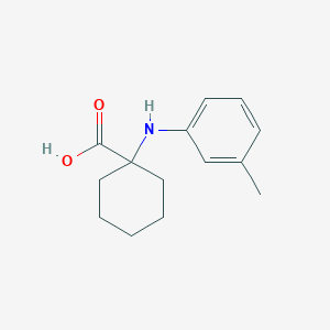 molecular formula C14H19NO2 B13002320 1-m-Tolylamino-cyclohexanecarboxylic acid 