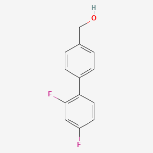 molecular formula C13H10F2O B13002348 4-(2,4-Difluorophenyl)benzyl alcohol CAS No. 885963-33-7