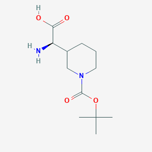 (2R)-2-Amino-2-(1-(tert-butoxycarbonyl)piperidin-3-yl)acetic acid