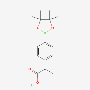 2-(4-(4,4,5,5-Tetramethyl-1,3,2-dioxaborolan-2-yl)phenyl)propanoic acid