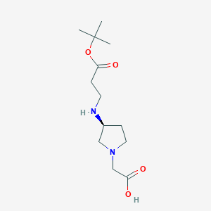 (S)-2-(3-((3-(tert-Butoxy)-3-oxopropyl)amino)pyrrolidin-1-yl)aceticacid