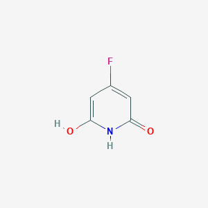 molecular formula C5H4FNO2 B13002404 4-Fluoropyridine-2,6-diol 