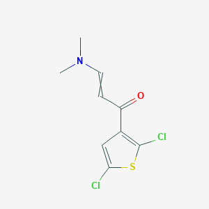 molecular formula C9H9Cl2NOS B1300242 (E)-1-(2,5-dichloro-3-thienyl)-3-(dimethylamino)-2-propen-1-one 
