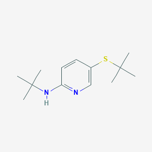 molecular formula C13H22N2S B13002429 N-(tert-Butyl)-5-(tert-butylthio)pyridin-2-amine 