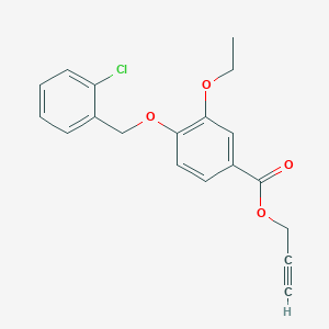 Prop-2-yn-1-yl 4-((2-chlorobenzyl)oxy)-3-ethoxybenzoate