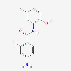 4-Amino-2-chloro-N-(2-methoxy-5-methylphenyl)benzamide