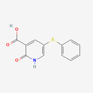 2-oxo-5-(Phenylthio)-1,2-dihydropyridine-3-carboxylic acid