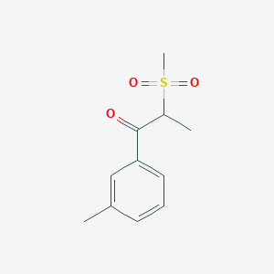 2-(Methylsulfonyl)-1-(m-tolyl)propan-1-one