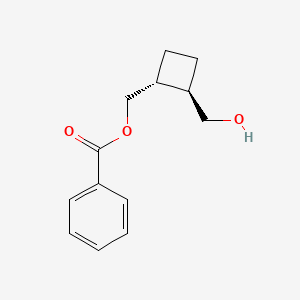 molecular formula C13H16O3 B13002530 Rel-((1R,2R)-2-(hydroxymethyl)cyclobutyl)methyl benzoate 