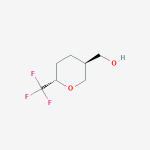 (trans-6-(Trifluoromethyl)tetrahydro-2H-pyran-3-yl)methanol