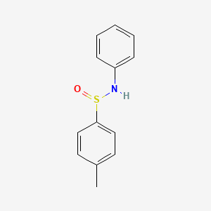 molecular formula C13H13NOS B13002560 4-methyl-N-phenylbenzenesulfinamide CAS No. 6873-54-7