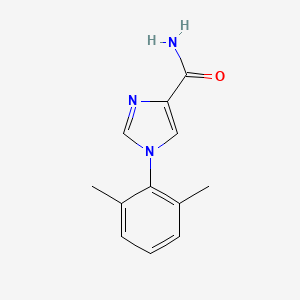 molecular formula C12H13N3O B13002561 1-(2,6-Dimethylphenyl)-1H-imidazole-4-carboxamide 