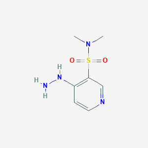 4-hydrazinyl-N,N-dimethylpyridine-3-sulfonamide