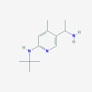 5-(1-Aminoethyl)-N-(tert-butyl)-4-methylpyridin-2-amine